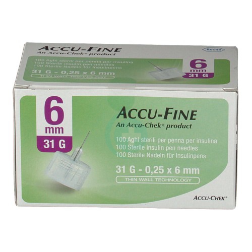 Roche Diabetes Care Italy Accu fine Ago G31 6mm 100pz