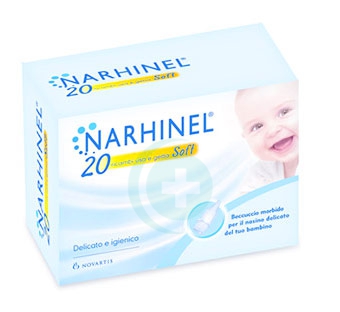 Narhinel Linea Pulizia Salute del Naso 20 Ricambi Soft per Aspiratore Nasale