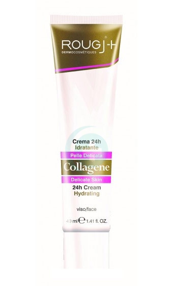 Rougj Linea Trattamenti Viso Collagene Crema Idratante 24h Pelle Delicata 40 ml