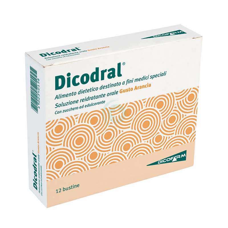 Dicofarm Linea Reidratante Dicodral Arancia Integratore Alimentare 12 Buste