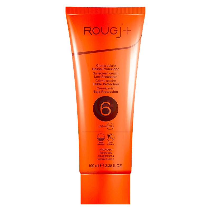 Rougj Linea Solare SPF6 Protezione Solare Molto Bassa Crema Viso e Corpo 100 ml