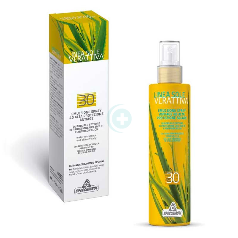 Specchiasol Linea Verattiva Sole SPF30 Emulsione Protettiva Spray 150 ml