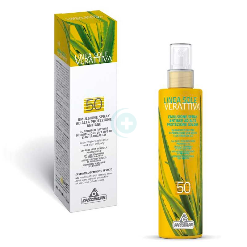 Specchiasol Linea Verattiva Sole SPF50 Emulsione Protettiva Spray 150 ml