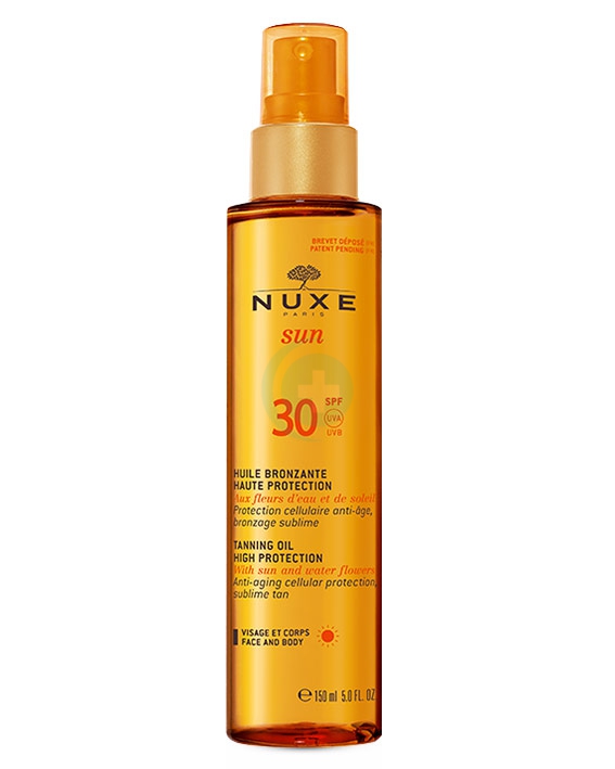 Nuxe Sun Linea Solare SPF30 Huile Bronzante Olio Abbronzante Corpo 150 ml