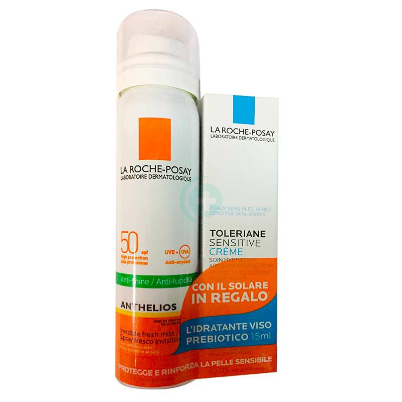 La Roche Posay Linea Anthelios SPF50+ Spray Solare Invisibile + Toleriane Crema