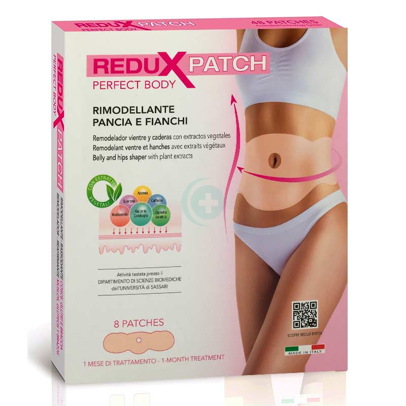 Planet Pharma Linea Corpo Reduxpatch Rimodellante Pancia Fianchi 8 Patches
