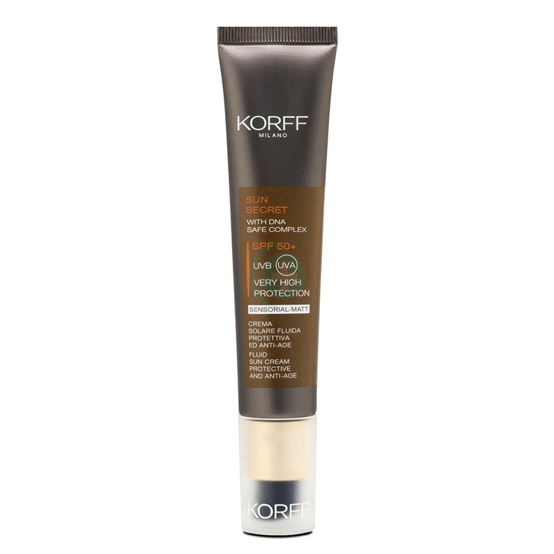 Korff Linea Sun Secret SPF50+ Crema Solare Fluida Sensorial-Matt Anti-Et� 40 ml