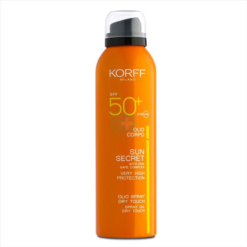 Korff Linea Sun Secret SPF50+ Olio Solare Corpo Protezione Altissima Spr 200 ml