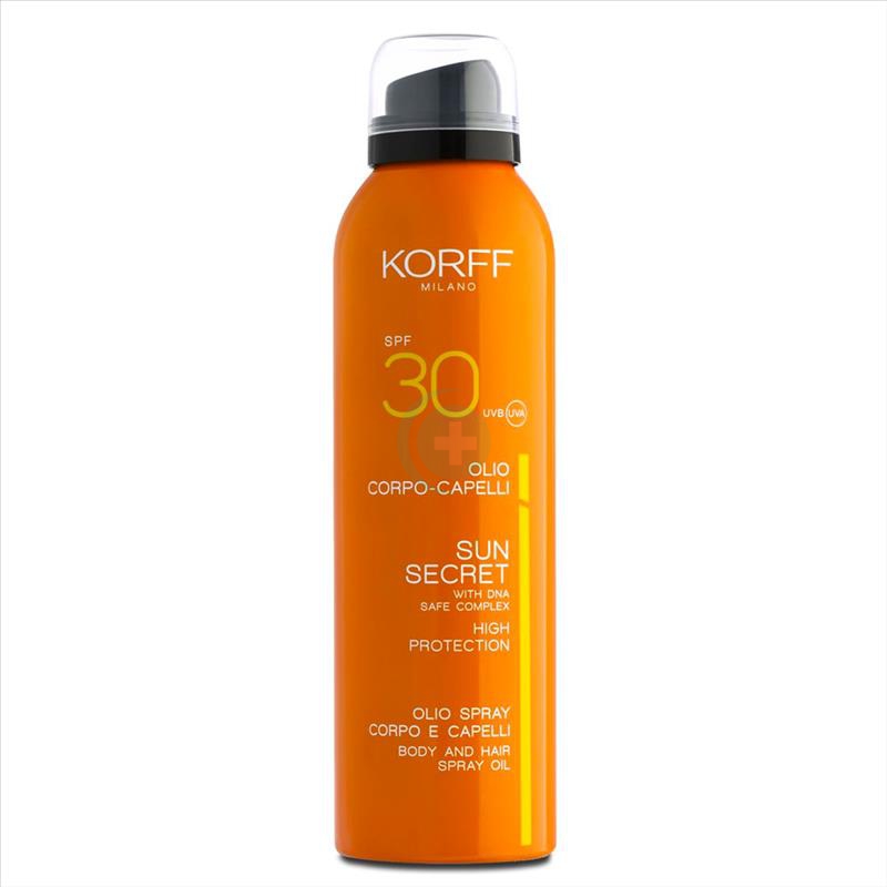 Korff Linea Sun Secret SPF30 Olio Solare Corpo Protezione Alta Spray 200 ml