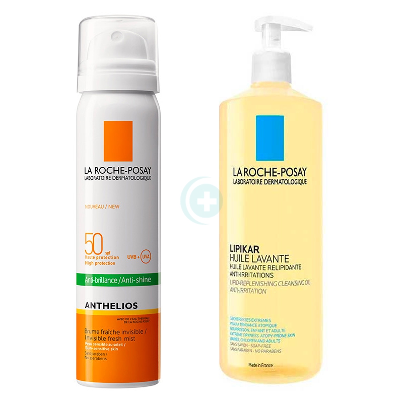 La Roche Posay Linea Anthelios SPF50+ Spray Invisibile + Lipikar Huile Lavant