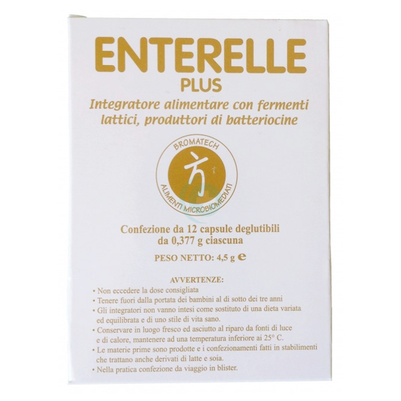 Bromatech Linea Intestino Sano Enterelle Plus Fermenti Integratore 12 Capsule