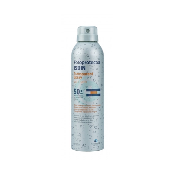ISDIN Linea Solare SPF50+ Fotoprotector Transparent Spray Wet Skin 250 ml