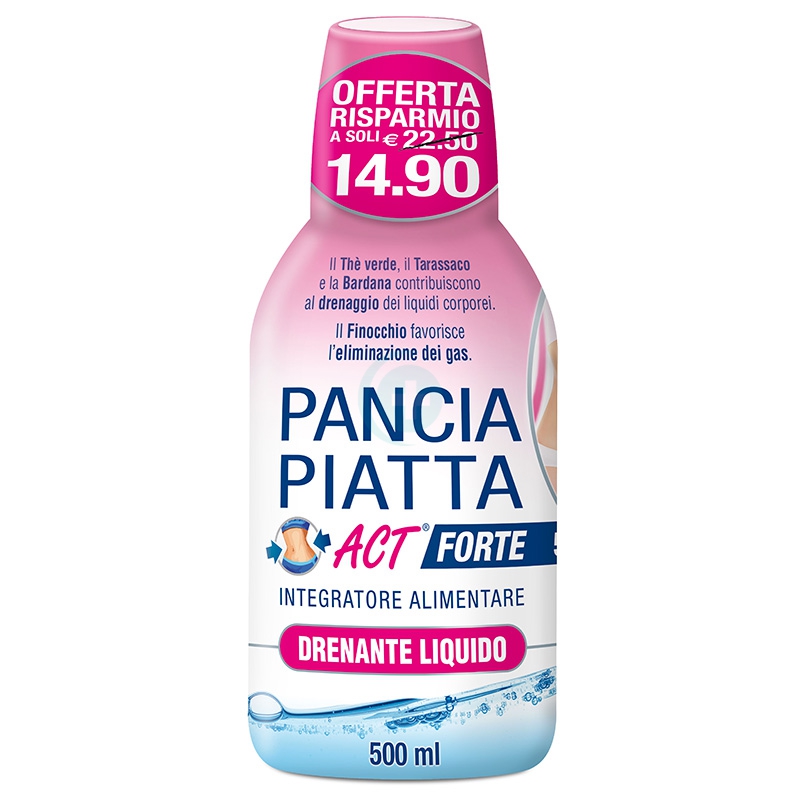 Linea Act Linea Drenanti Pancia Piatta Act Forte Drenante Integratore 500 ml