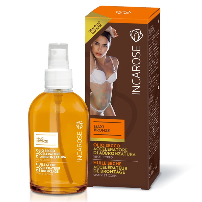 Incarose Linea Solare Maxi Bronze Olio Acceleratore di Abbronzatura 125 ml