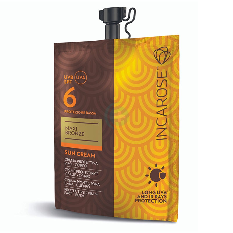 Incarose Linea Solare Maxi Bronze SPF6 Sun Cream Crema Protettiva 50 ml