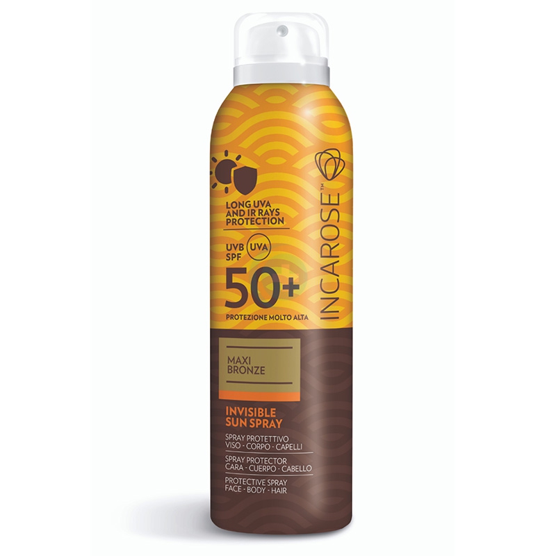 Incarose Linea Solare Maxi Bronze SPF50+ Invisible Sun Spray Trasparente 150 ml