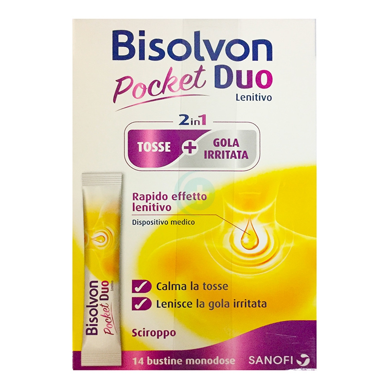 Sanofi Aventis Linea Dispositivi Medici Bisolvon Duo Pocket Tosse Gola 14 Buste