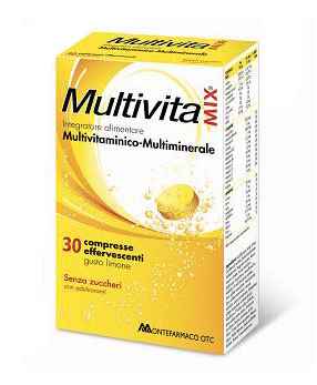 MultivitaMix Integratore Alimentare Multivitaminico 30 Compresse Effervescenti